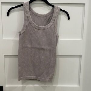 Women's Ribbed Tank Top - Taupe